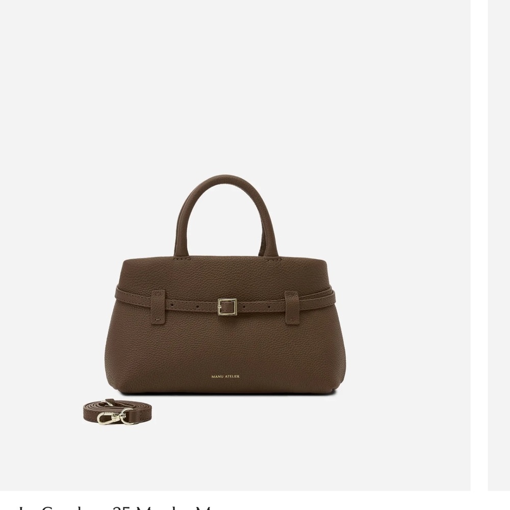 Manu Atelier Mocha Mousse Calfskin Leather Cambon 25